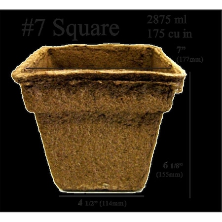 Cowpots No. 7 Square Pot - 90 pots CO82562